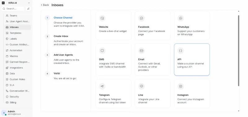 KIRA.id - Omnichannel inbox