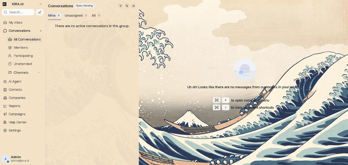 KIRA dashboard - Hokusai theme