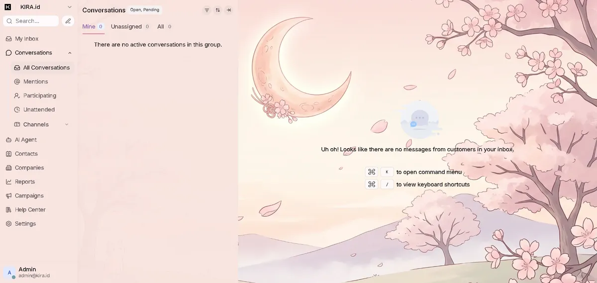 KIRA dashboard - Kawaii theme