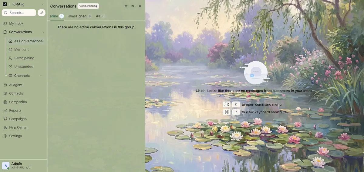 KIRA dashboard - Monet theme